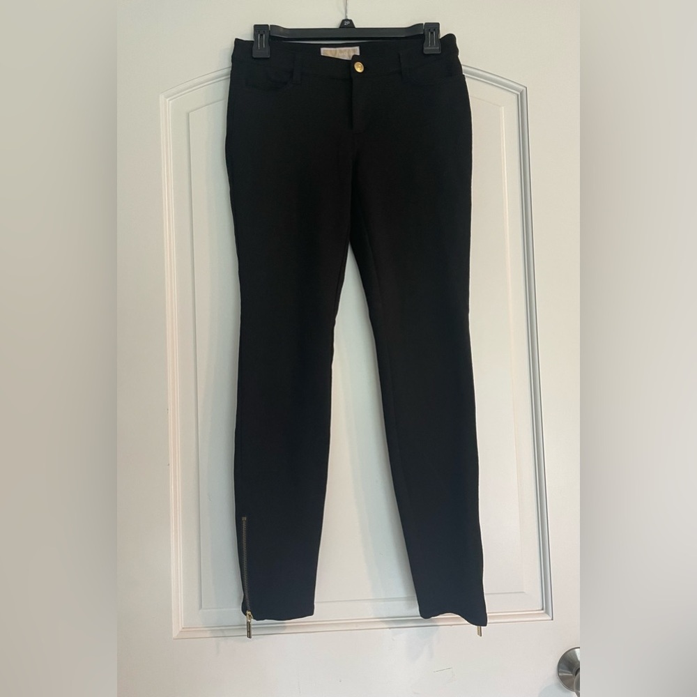 Michael Kors Black Pants with Ankle Zip